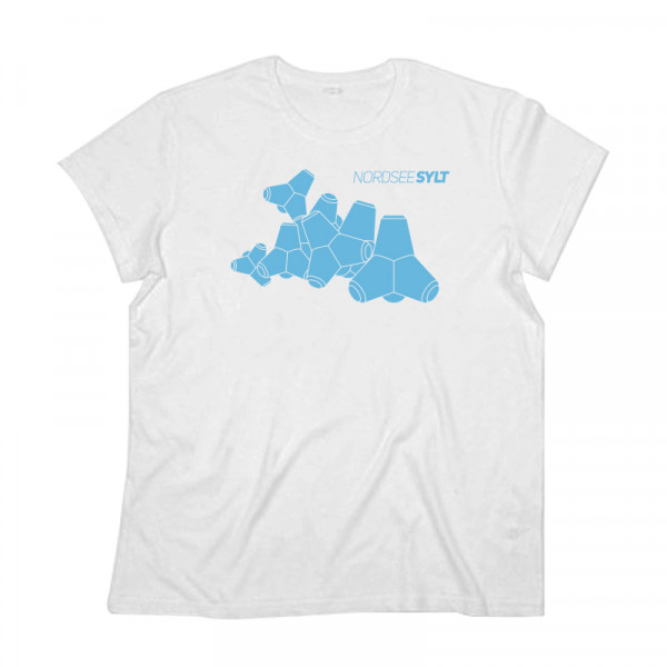 T-Shirt "Sylt Tetrapoden" für Herren, weiß