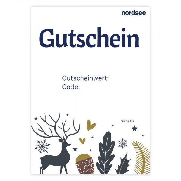 Nordsee Shop Gutschein - Print@Home Winterdesign