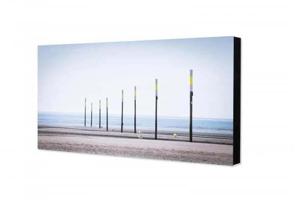 Nordsee-Fotorechteck "Strandpfähle SPO", 10 x 20 cm