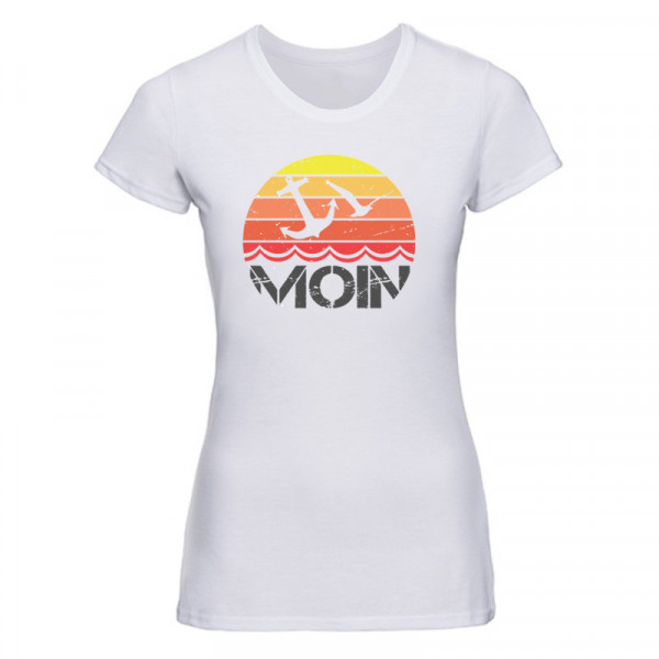 "MOIN Möwe" Damen T-Shirt, versch. Farben