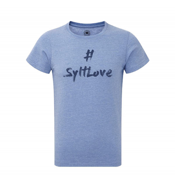 T-Shirt "SyltLove" für Herren, hellblau