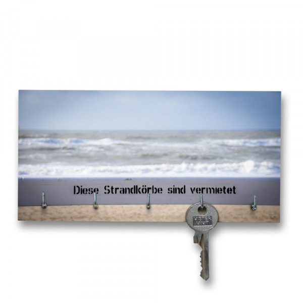 Schlüsselbrett "Strand", 10 x 20 cm, versch. Ausführungen