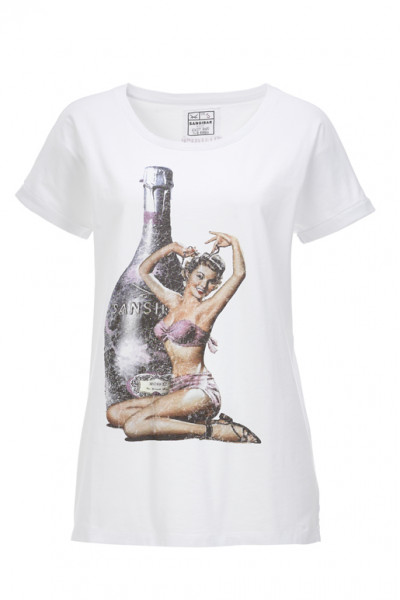 Sansibar T-Shirt "PinUp Gulia" für Damen, weiß